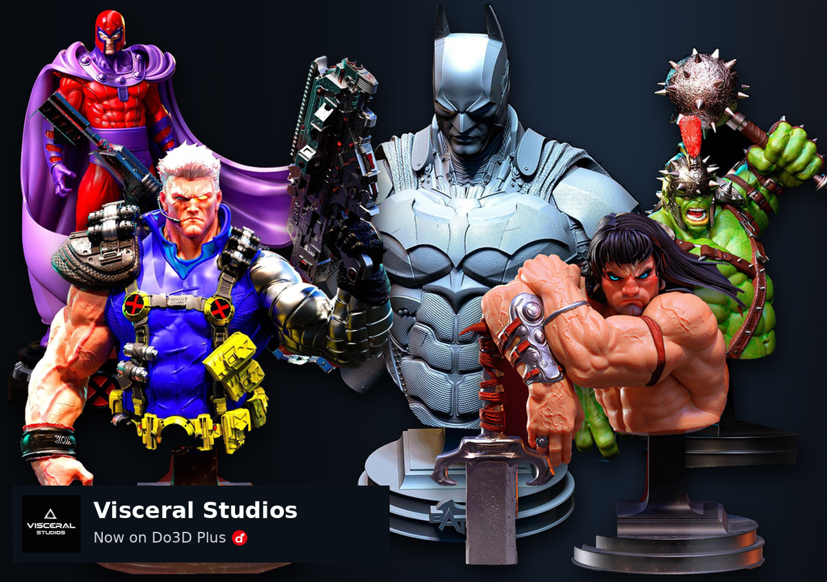 Visceral Studios 3D model collection, now available on Do3D Plus