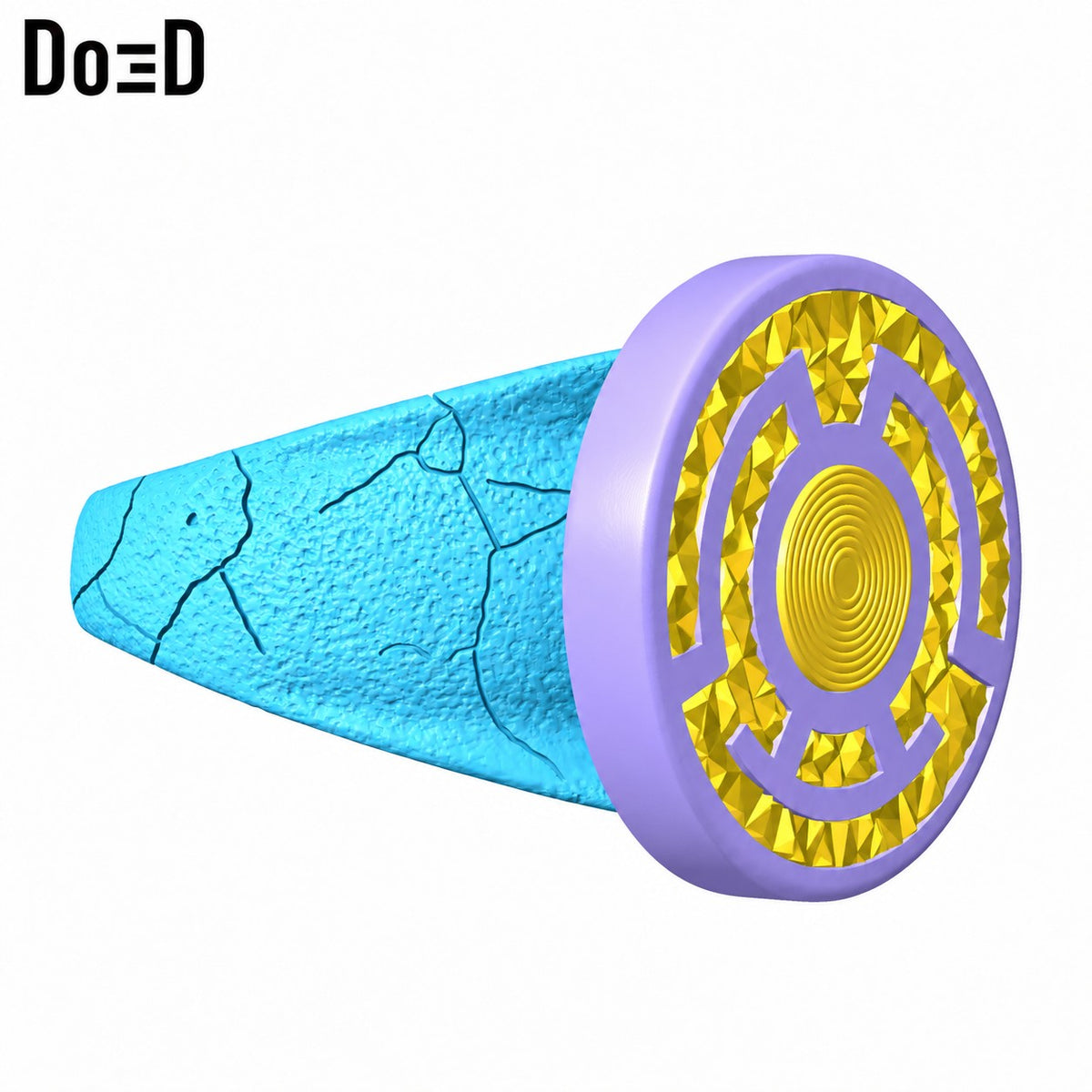 Yellow Lantern Ring Fear 3D Printable Model Print STL File #YLR325