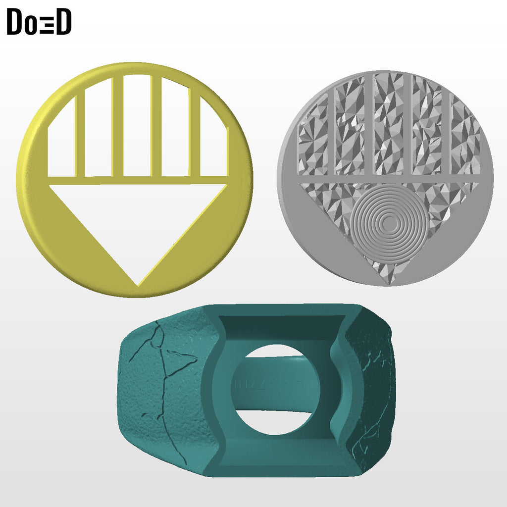 Black Lantern Ring Death 3D Printable Model Print STL File #BKLR325