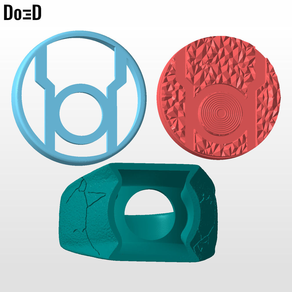 Red Lantern Ring Rage 3D Printable Model Print STL File #RLR325
