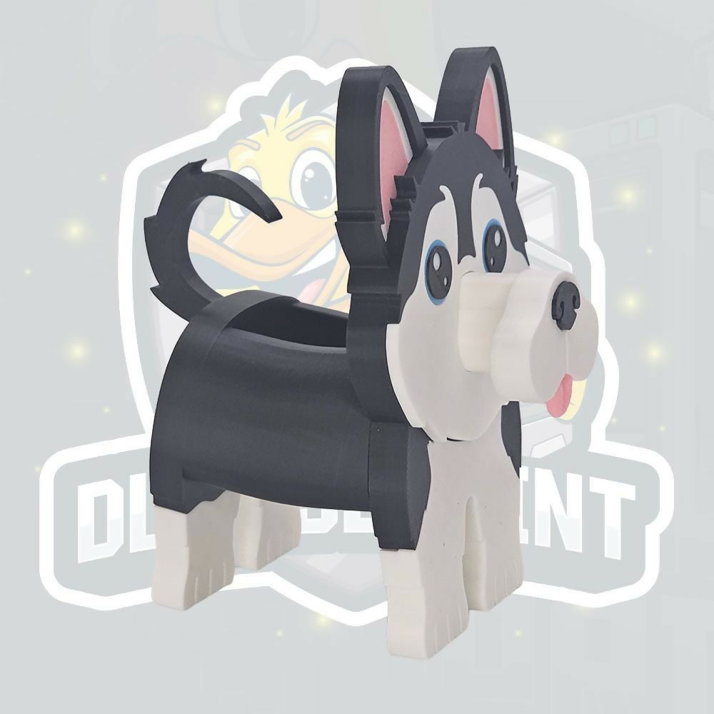 Husky Glasses Holder | 3D Printed Dog Spectacle Stand | Cute Desk Organiser | Eyeglass Holder | Husky Lover Gift