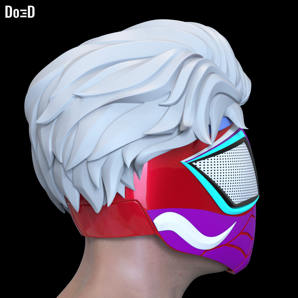 Pavitr Prabhakar Indian Spider-Man Across the Spider-Verse Helmet 3D Model #P19