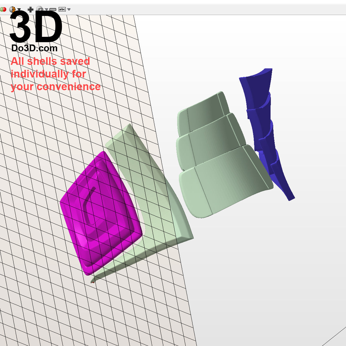 3D Printable Model: Red Ranger 2017 Power Rangers Helmet + Full Armor STL #2276