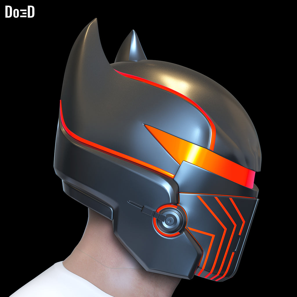 Batman Helmet XE Suit Hellbat Version 3D Printable Model Print File STL #HB253