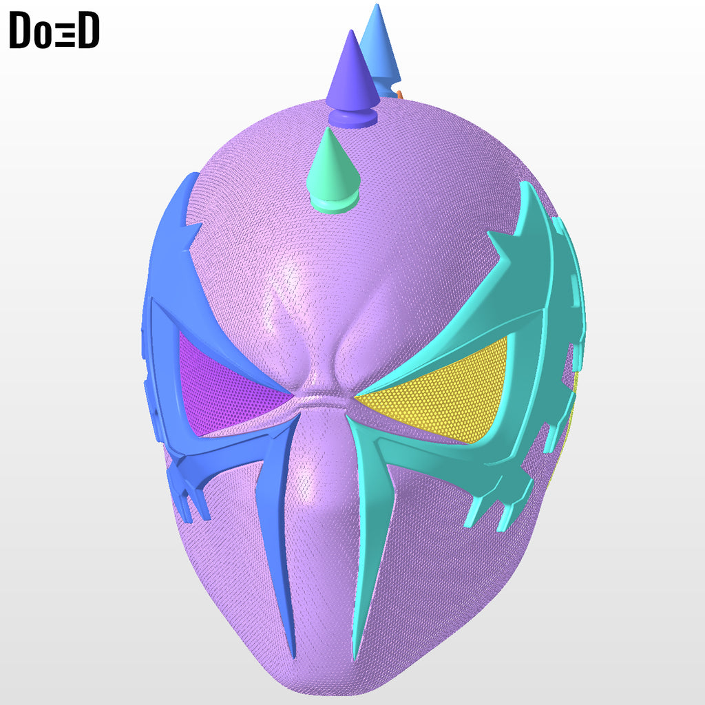 Spider-Punk 2099 Helmet DEX Version PS4  spider man | 3D printable model #SM15