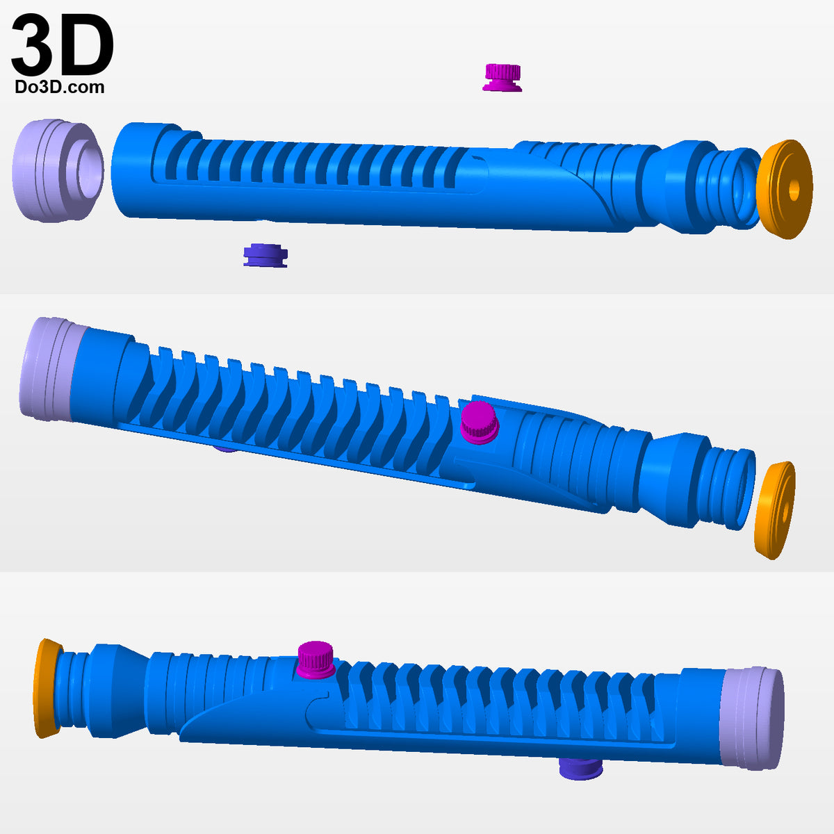Jinn Lightsaber Star Wars Hallow Inside for Electronics | 3D Model Project #6098