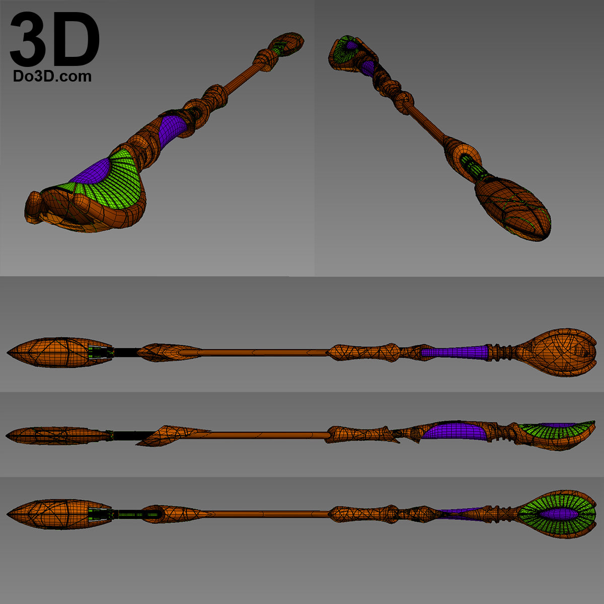 The Ma'Tok Jaffa Staff Weapon Stargate | 3D Model Project #1809