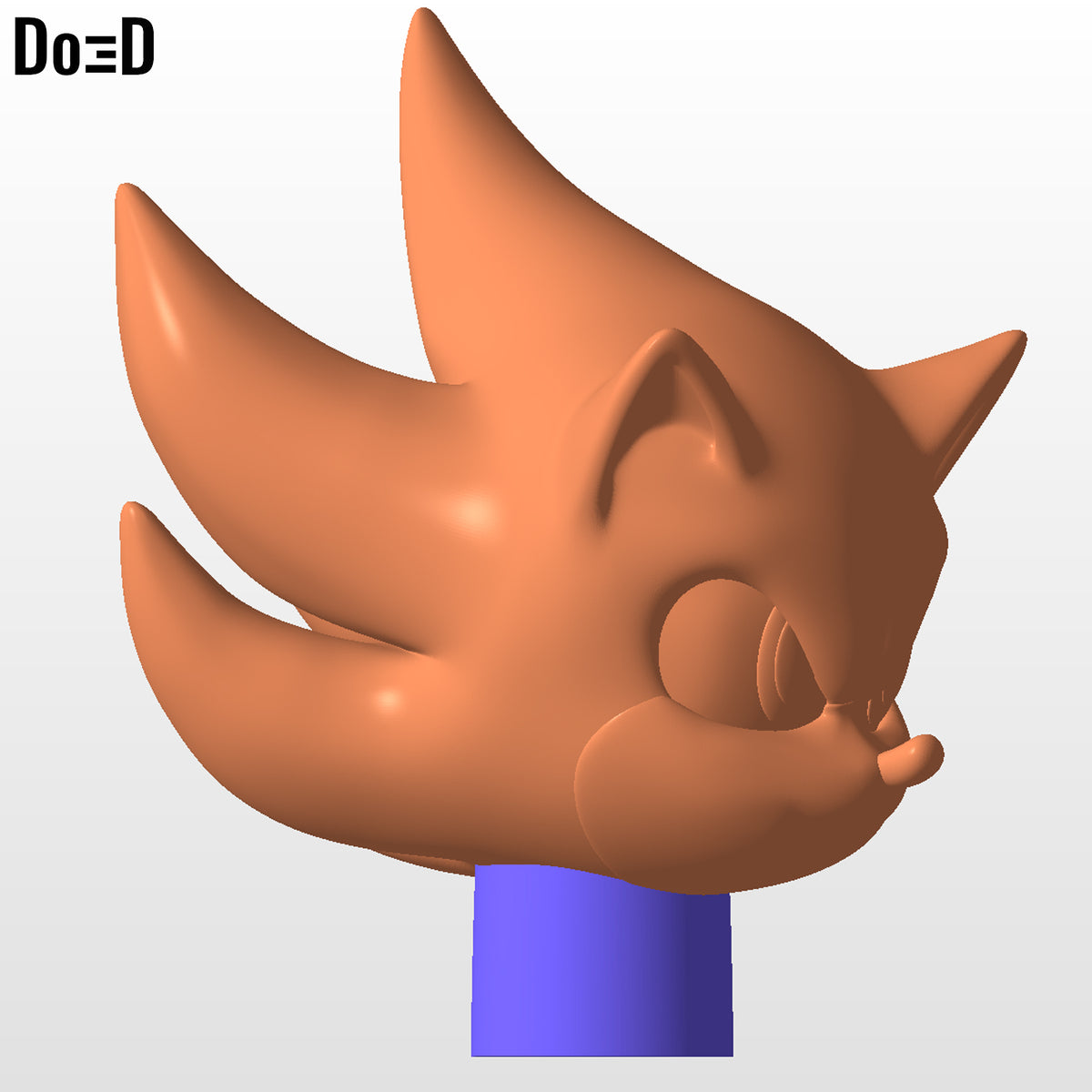Sonic 3 Variant Head Figure / Statue Version | 3D Printable File #S3V
