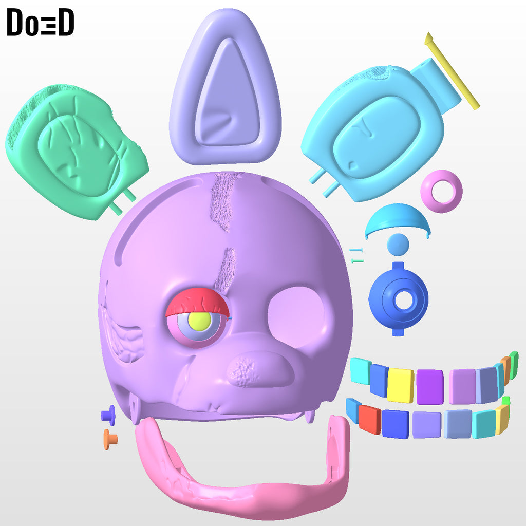 Spring Bonnie Helmet Five Nights at Freddy's | 3D printable model file #SBD1