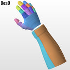Deadpool Wolverine Metal Bone Gauntlet with Claws | 3D Printable Model #DWG6