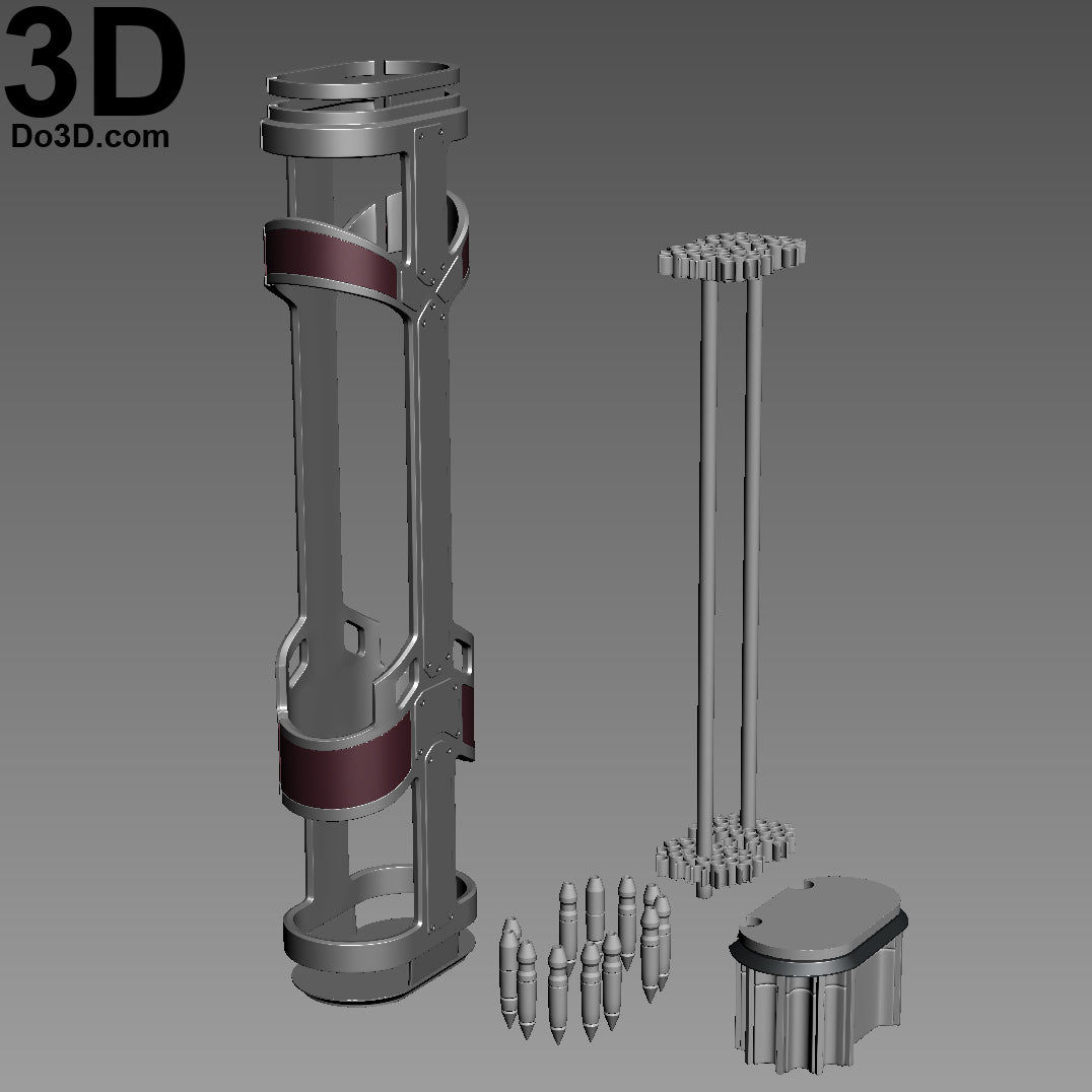 Hawkeye's Bow Quiver Arrow Holster Hawkeyes | 3D Printable Model STL File #1476