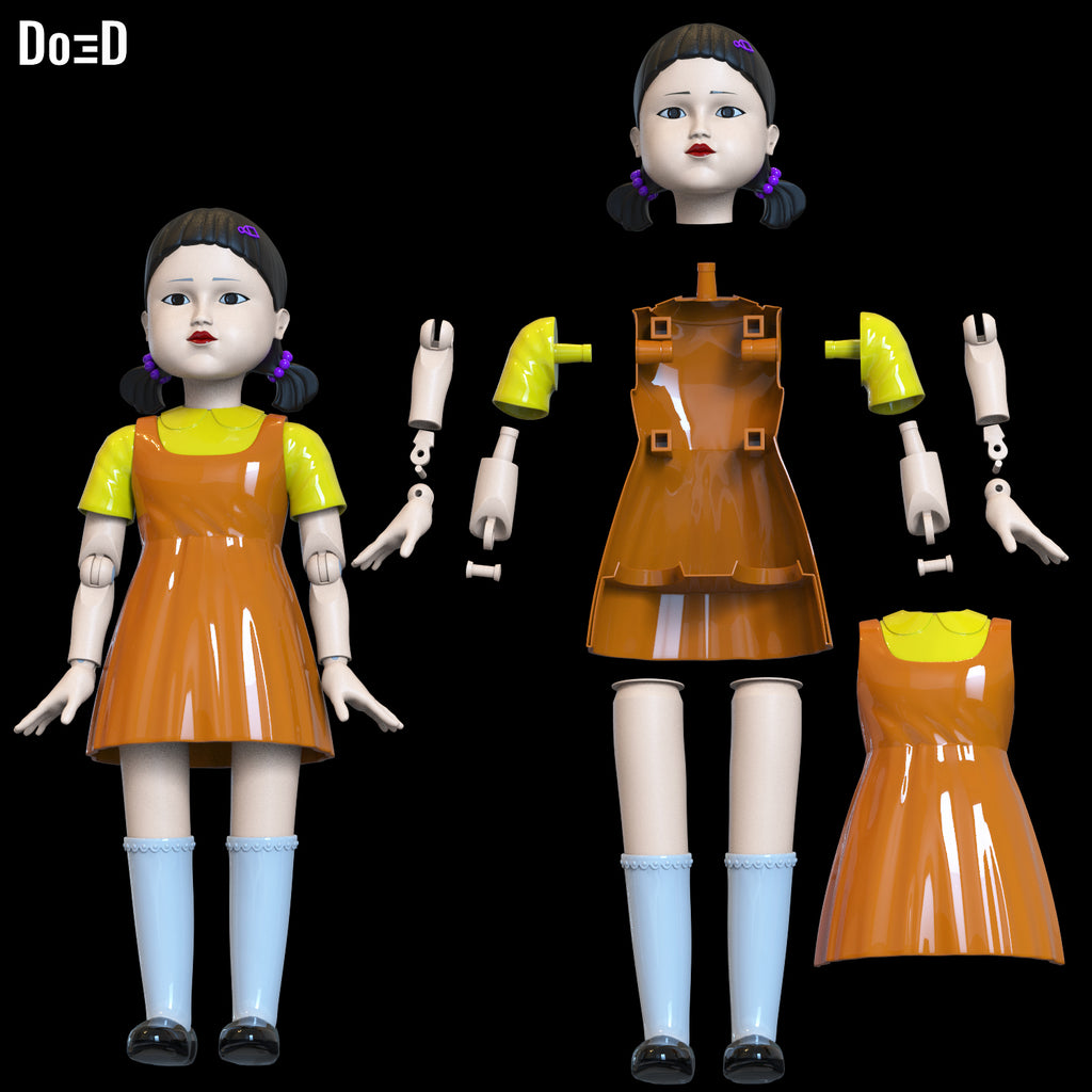 Bundle: Young-hee Cheol-su All 4 Figures Squid Game Season 3 | 3D Model #SB214