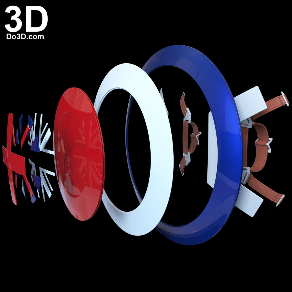 Captain Carter Shield Agent Carter Peggy 3D Printable Model Print File STL #C443