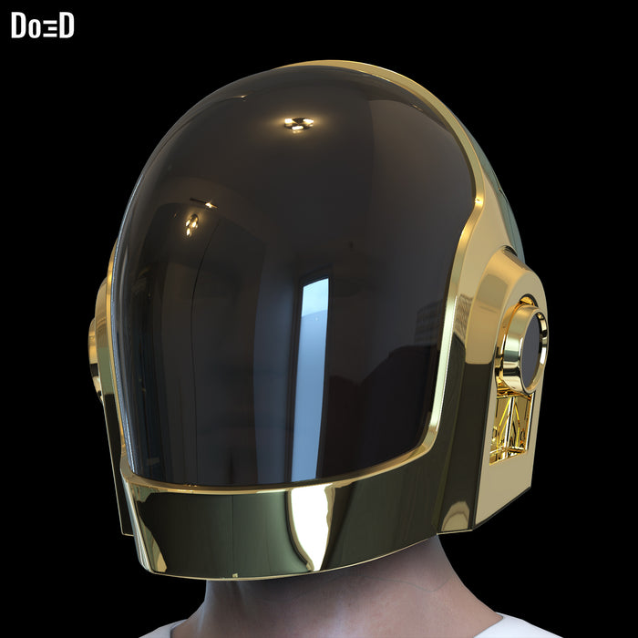 Daft Punk Gold Guy-Manuel de Homem-Christo Helmet | 3D Printable Model #DP88