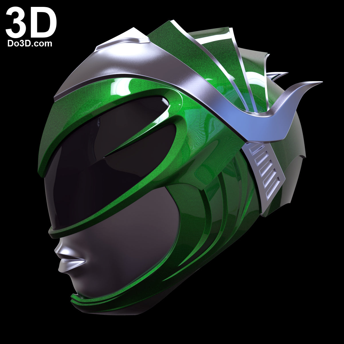 Green Ranger 2017 Rita Female Helmet Power Rangers | 3D Model Project #2212