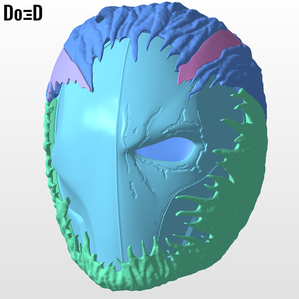 Venomized Deathstroke Helmet Venom STL 3D Printable Model STL #VD22
