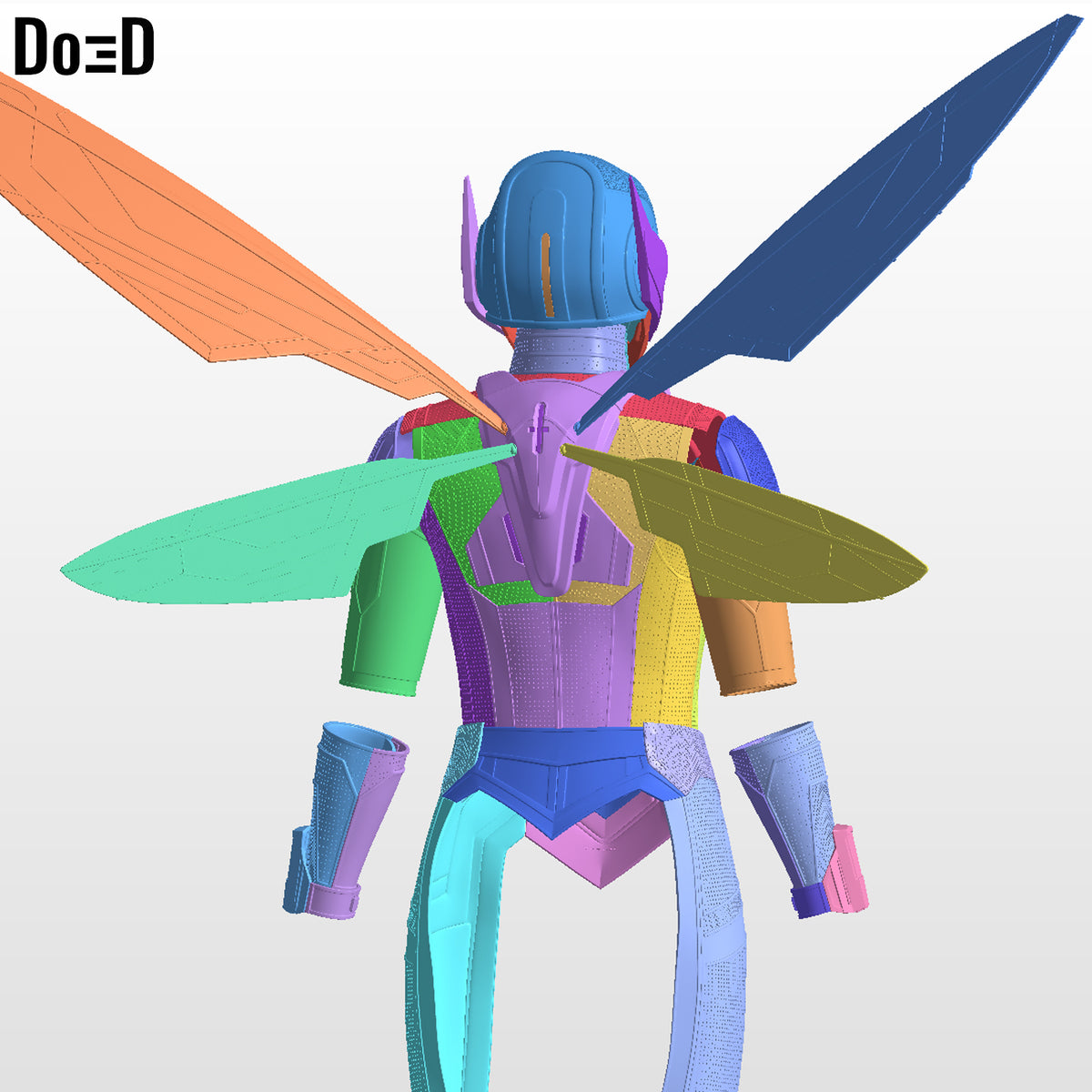 Wasp Quantumania Full Body Suit Armors, Antman Ant-man 3D printable Model  #W119