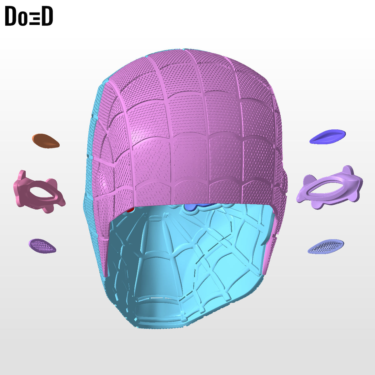 SpiderHood Helmet Red Hood Spider-Man Mashup | 3D Printable Model #SH329
