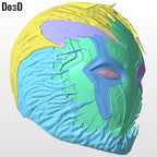 Venomized Blue Beetle Helmet Venom STL 3D Printable Model STL #VBB3