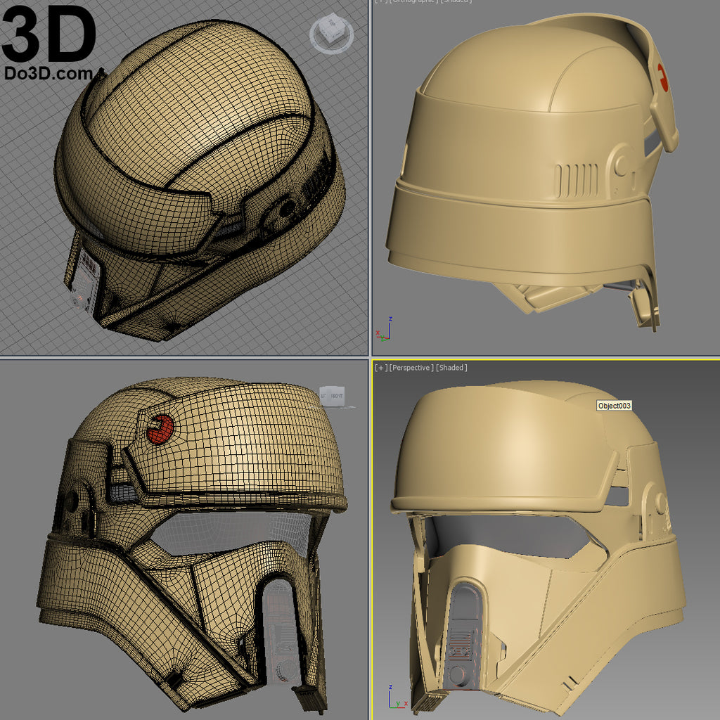 Shoretrooper Scarif Stormtrooper Helmet Star Wars  | 3D Print Model Project #950