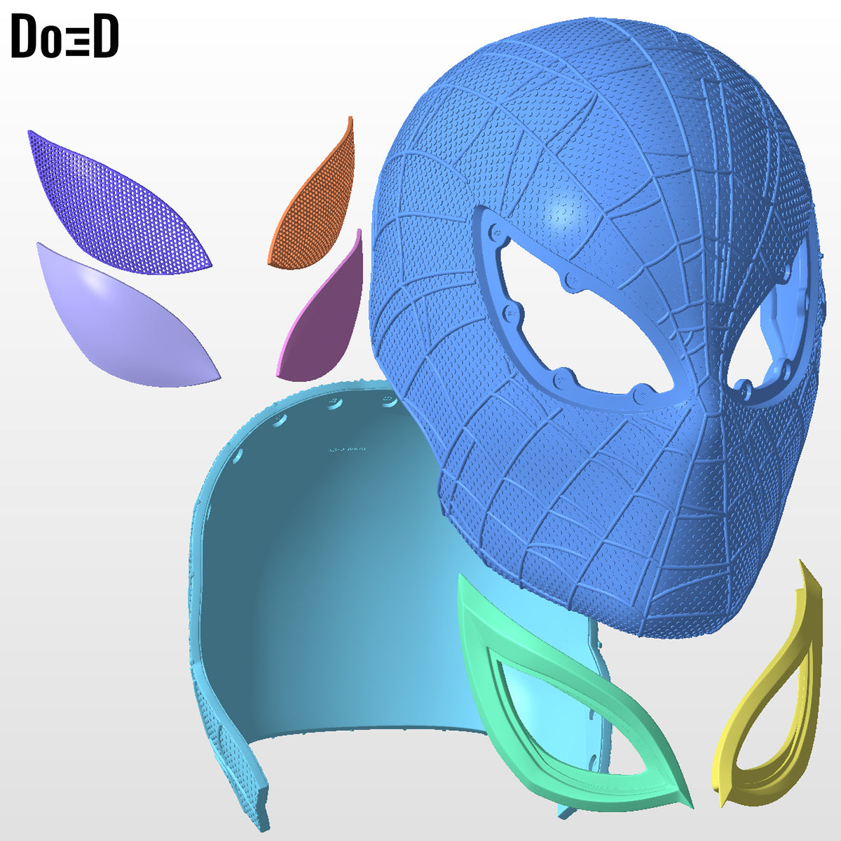 Spider-Man Peter Parker Helmet (Superior Suit) | 3D Printable Model #PP251
