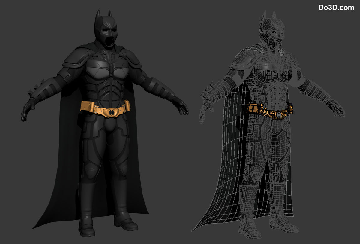 Batman TDK Batsuit The Dark Knight 2008 | 3D Printable Model Print File STL #27