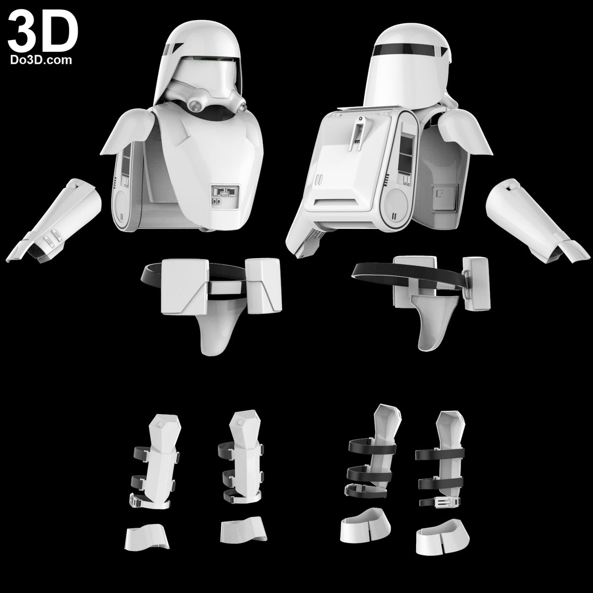 Snowtrooper Helmet + Armor Star Wars  | 3D Model Project #31