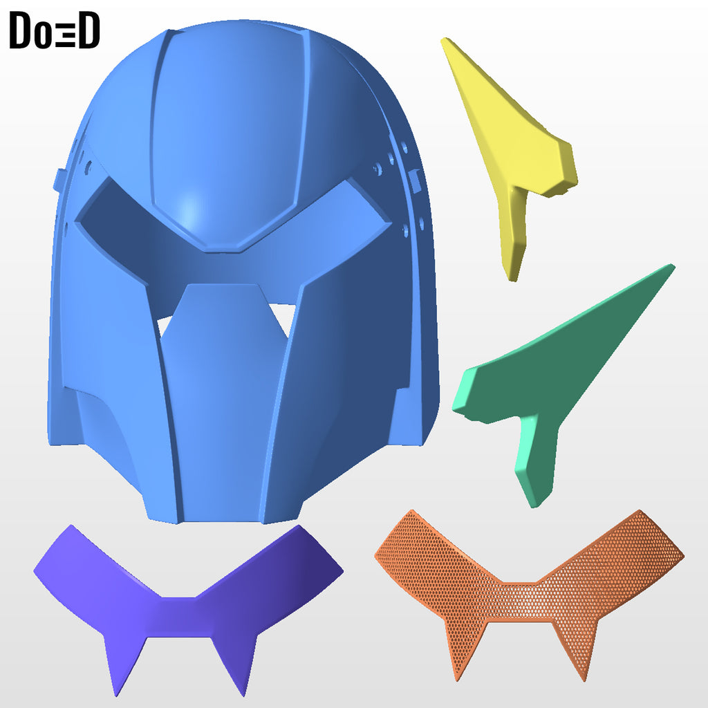 Mecha Man Helmet Dispatch | 3D Printable Model STL File #MM20