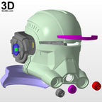 5 Helmet Bundle: Hunter, Echo, Wrecker, and Crosshair 3D Printable Model #BB283