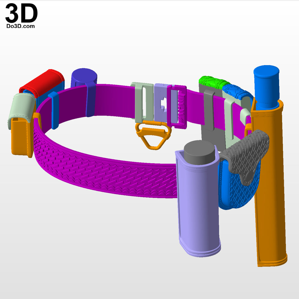 The Batman Lower Body, Leg Armors, Holster Utility Belt 3D Printable Model #TB68