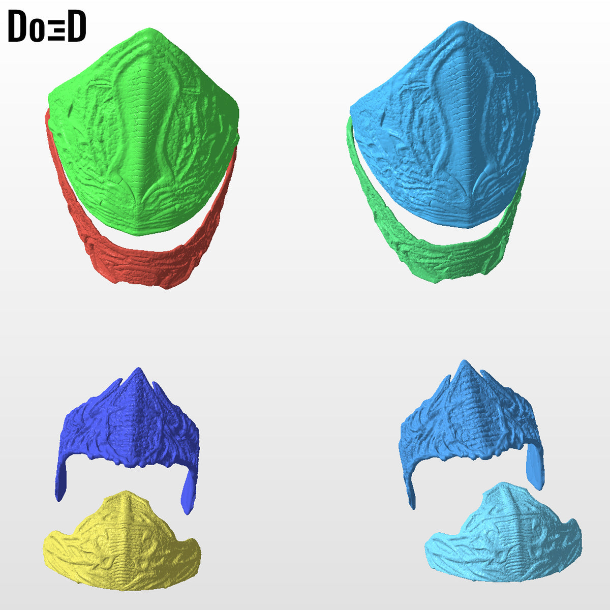 Skeletor Full Set Masters of the Universe 3D Printable Model STL File #SF6341