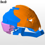 She-hulk Helmet Iron Legion Variant She Hulk 3D Printable Model STL #25F1