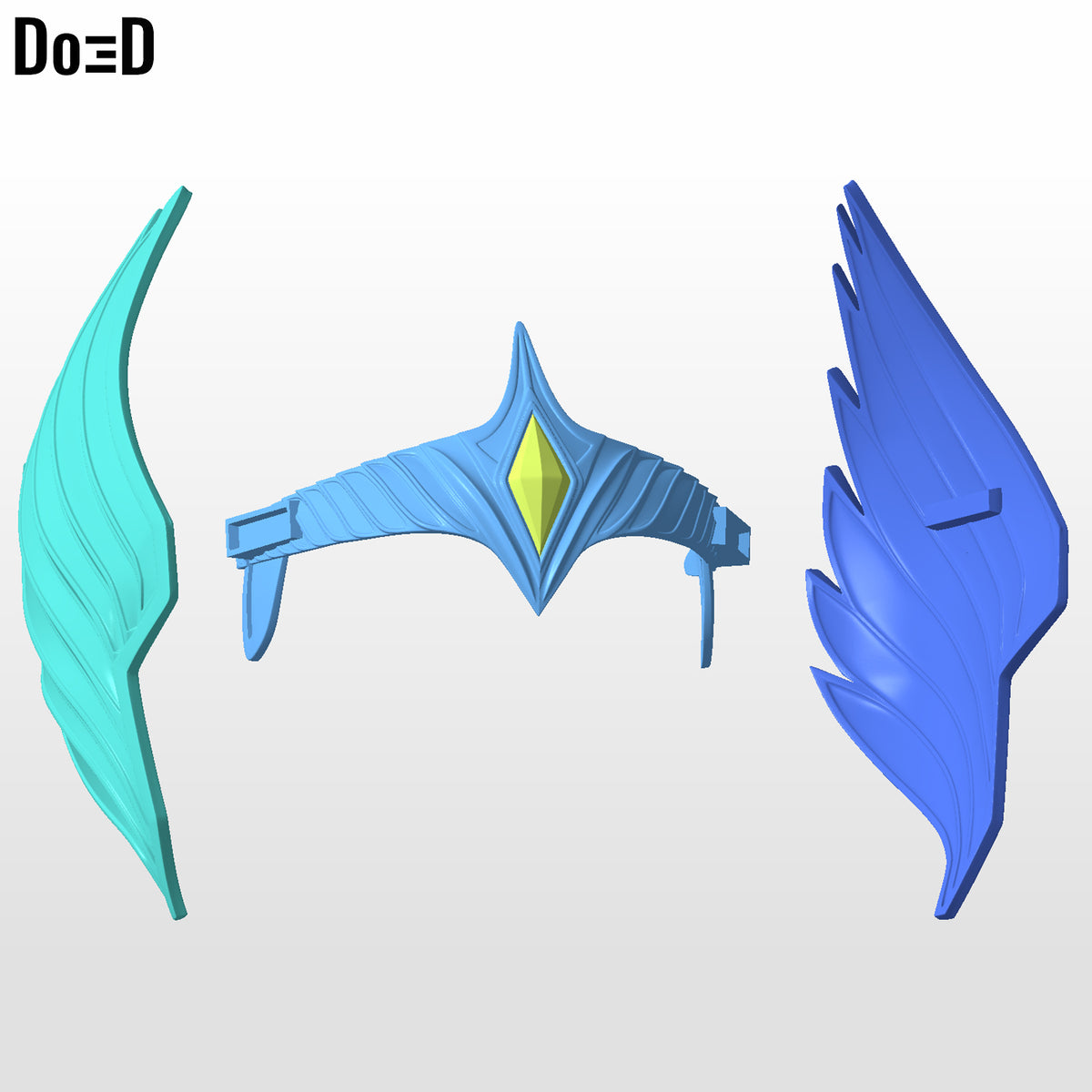 She-Ra Crown / Headpiece & Torso Armors MOTU SheRa 3D Printable Model STL #SHT22