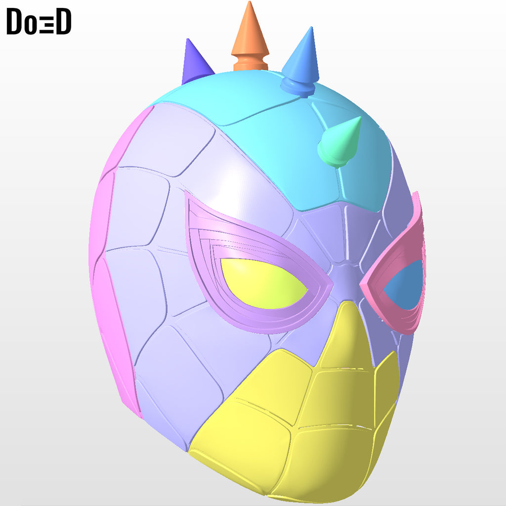Iron Spider Punk Helmet Spider-man 3D Printable Model STL #ZP35
