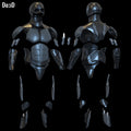 Black Noir full body armors, helmet, weapons | 3D Printable Model STL File BN953