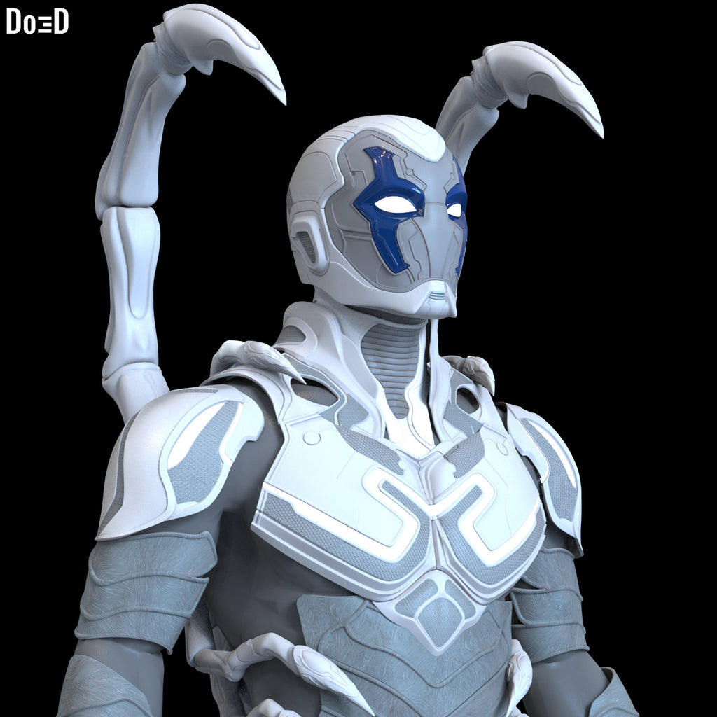 Blue Beetle V2 Full Body Armors + Sword 3D Printable Model STL Print File #BV271