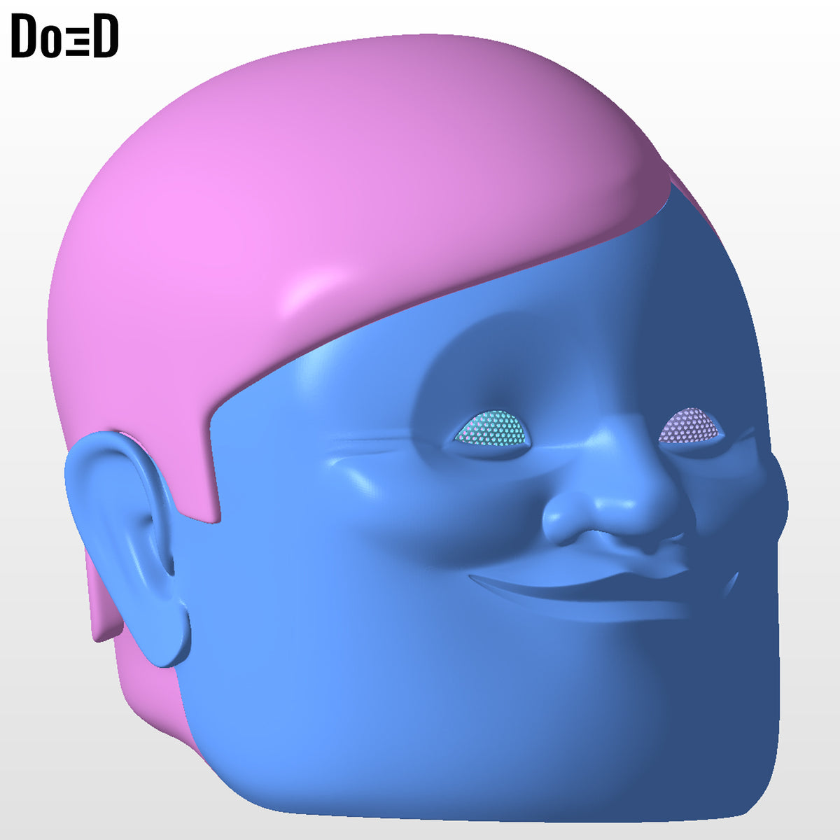 Serpoian Helmet Dandadan Alien | 3D Printable Model STL File #SA24