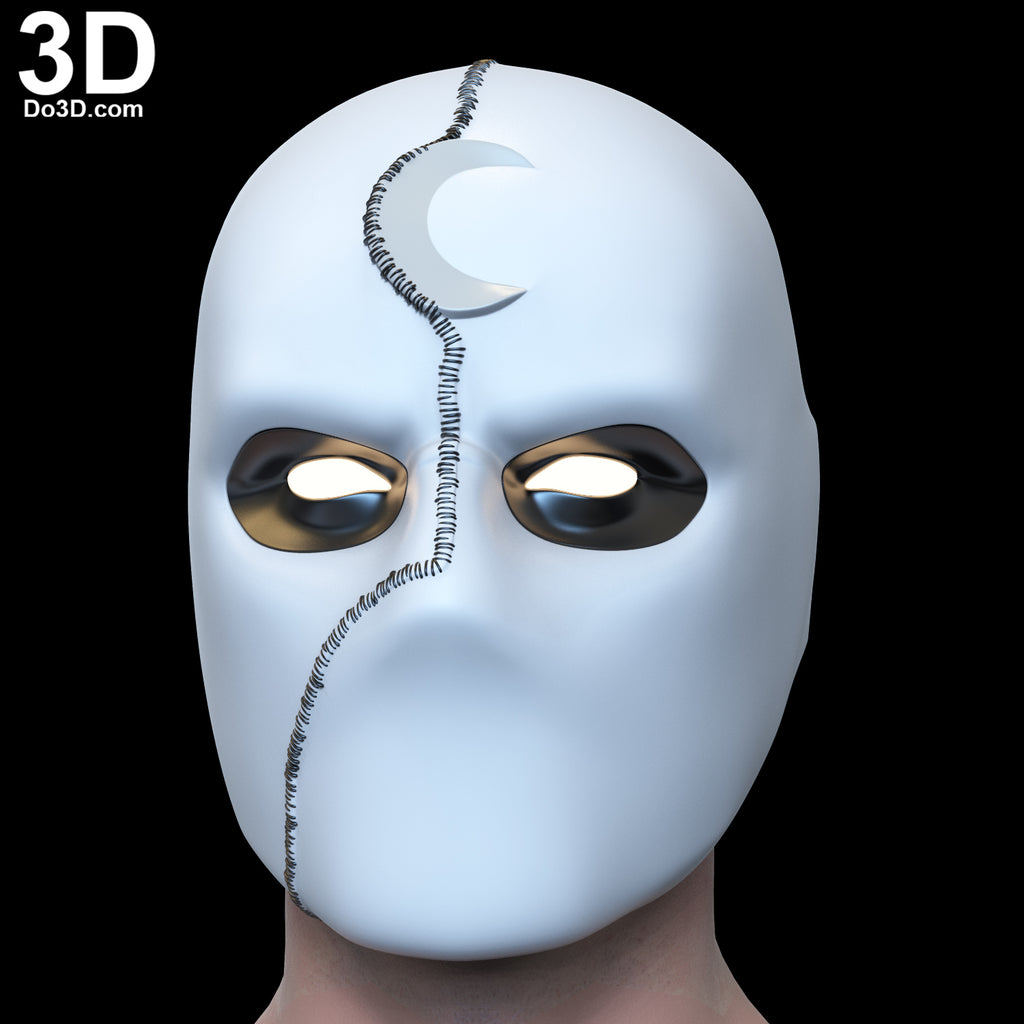 Mister Knight Variant Face Shell with Swappable Eyes 3D Printable Model #MS91