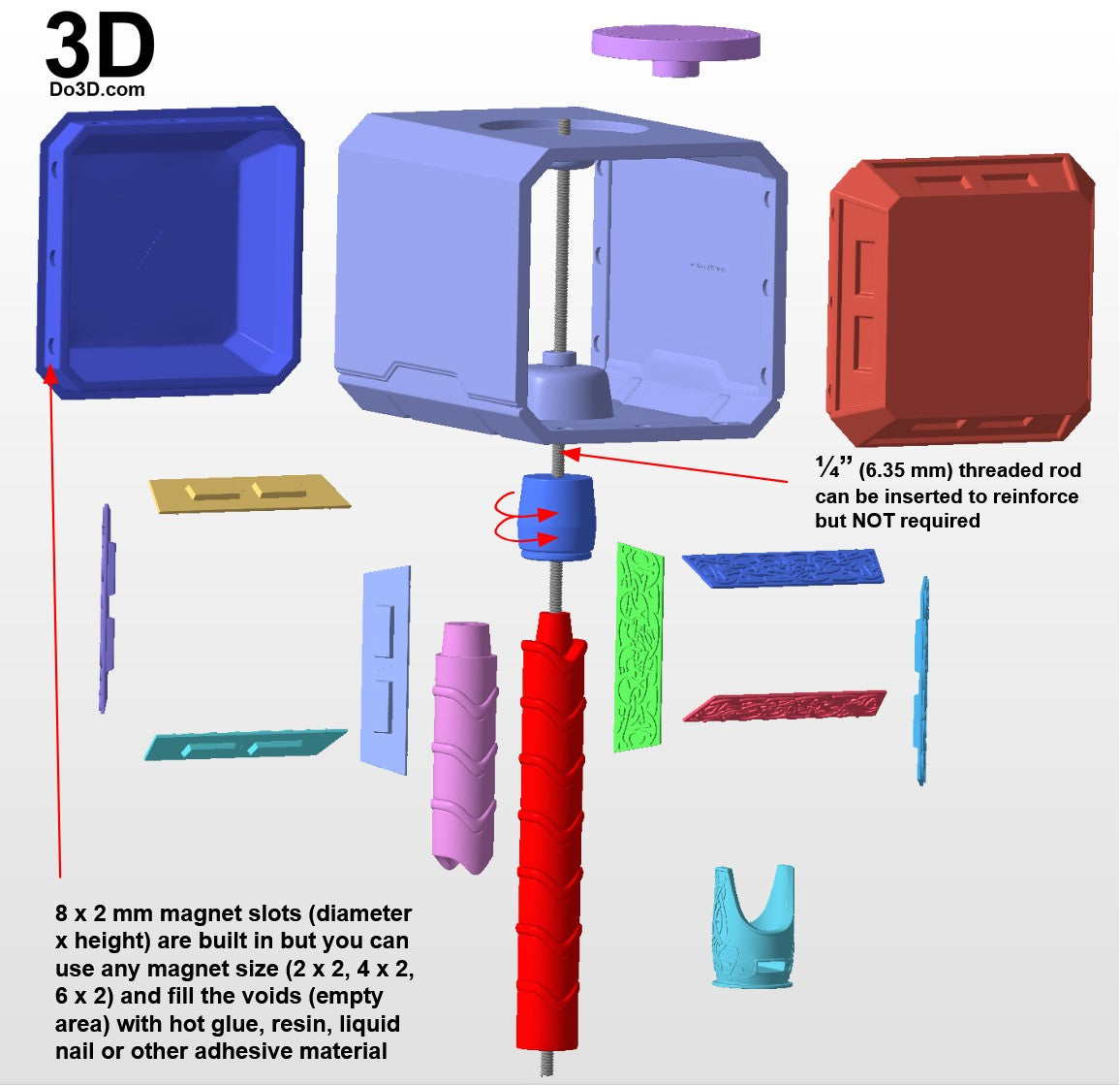 Thor Mjolnir Hammer | 3D Printable Model STL Print File #MT13