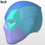 Batpool 2 Helmet (Batman Deadpool) 3D Printable Model Print File STL #B902