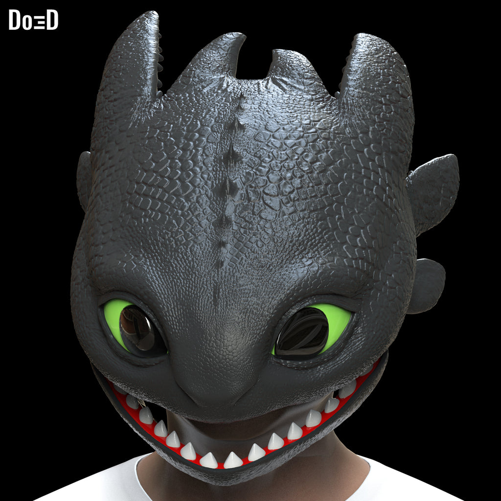 Toothless Helmet 2025 How to Train Your Dragon 3D Printable Model STL File #T381
