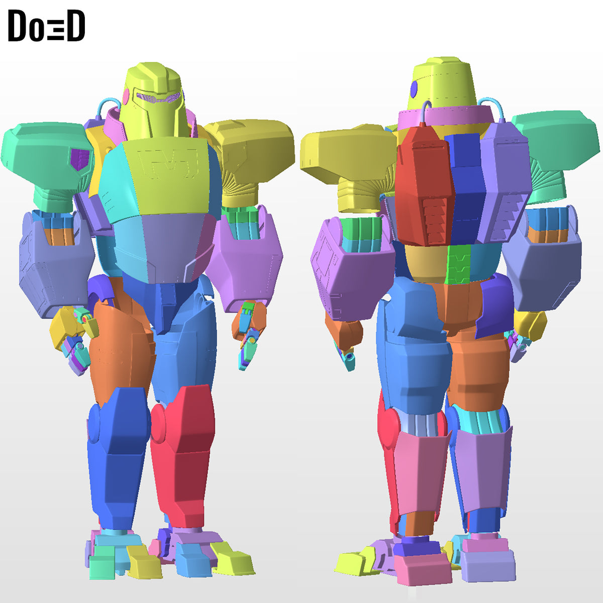 Mecha Man Dispatch Armor for Cosplay | 3D Printable Model STL File #MMD26