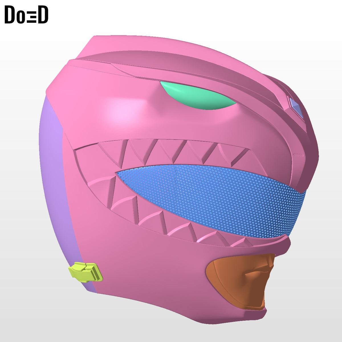 Red Ranger Classic Helmet Mighty Morphin Power Rangers MMPR, 3D Model #2888