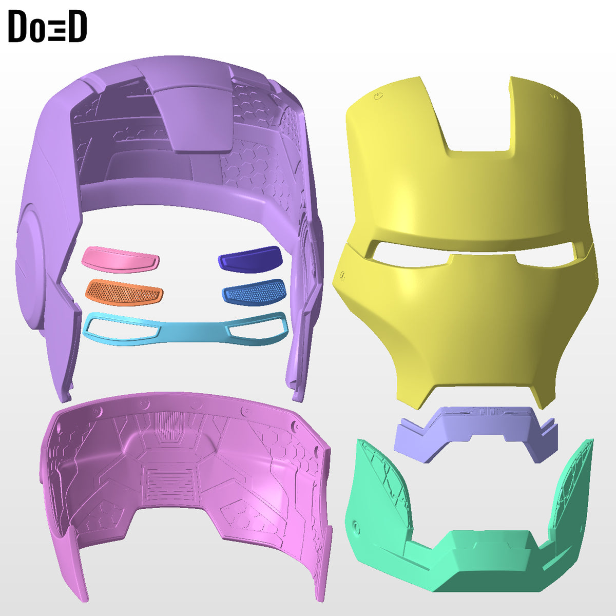 Mark VII Helmet MK 7 Premium Quality from Iron Man 3 | 3D Model Project #5197
