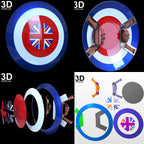 Captain Carter Shield Agent Carter Peggy 3D Printable Model Print File STL #C443