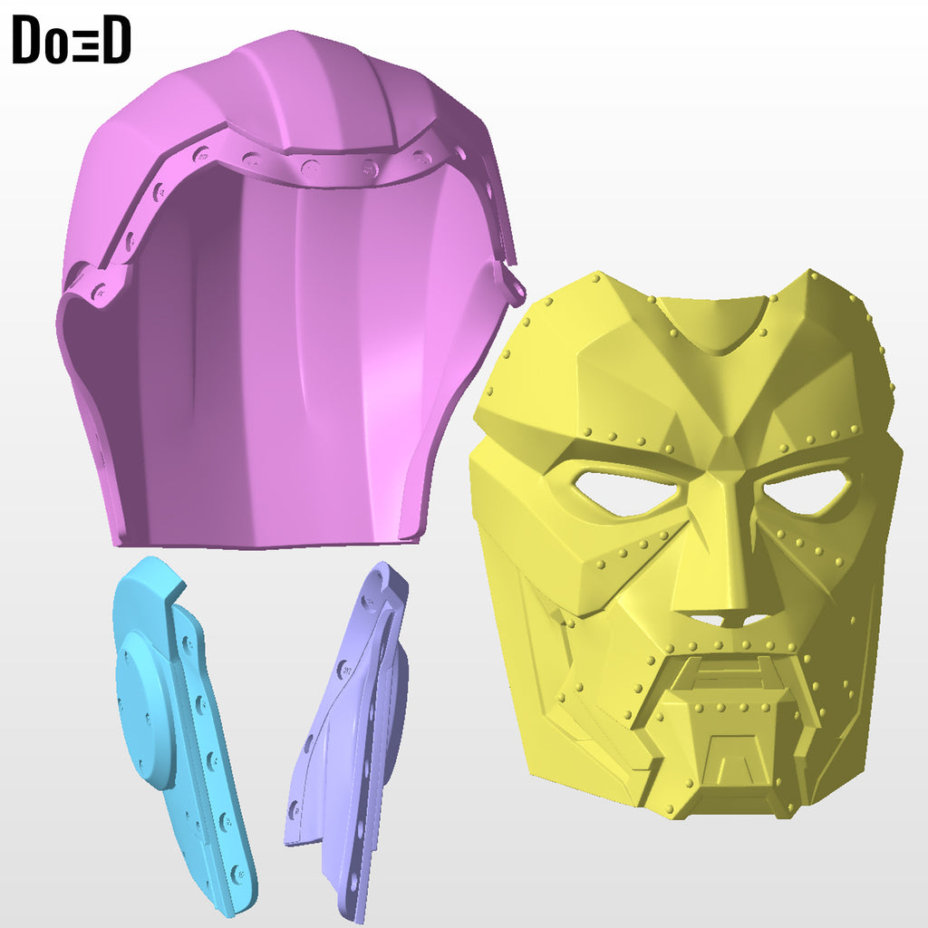 Bundle: Doctor Doom Helmets 3 in 1 Variant HT  | 3D Printable Model #DDTH22