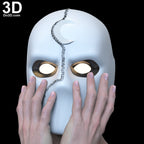 Mister Knight Variant Face Shell with Swappable Eyes 3D Printable Model #MS91