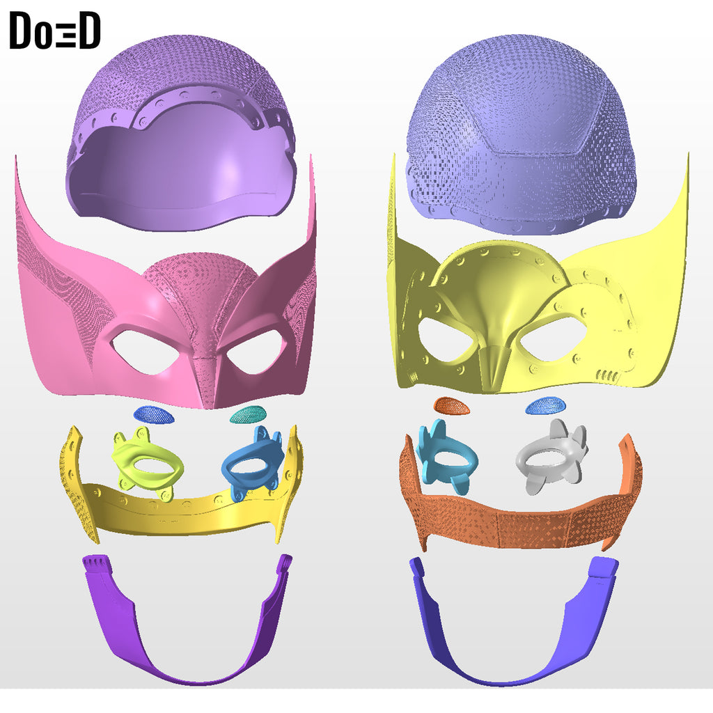 Wolverine 2024 Helmet D3 Cowl  Deadpool 3 | 3D Printable Model Print File #D351