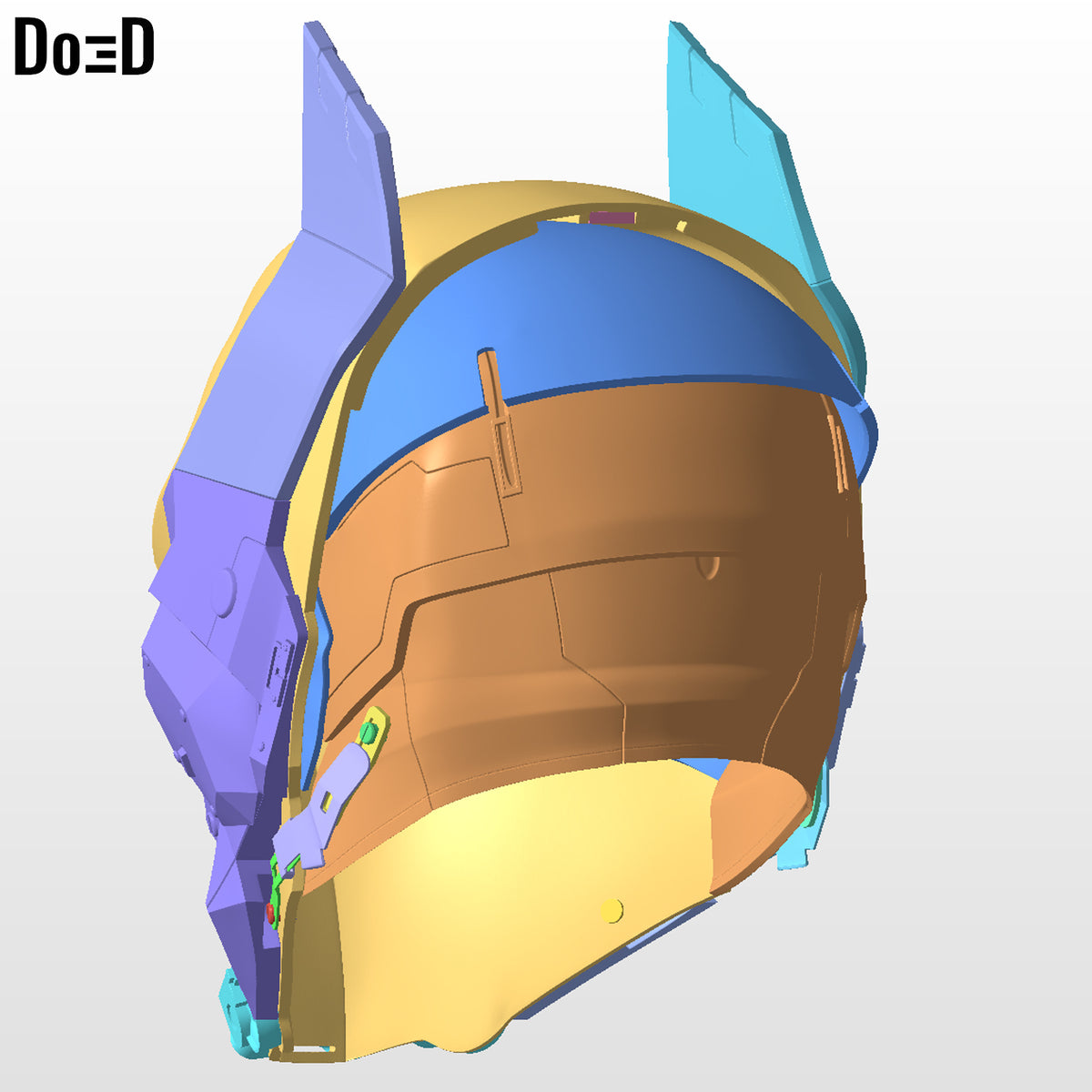 Arkham Knight Red Helmet | 3D Printable Model STL File #AKR4