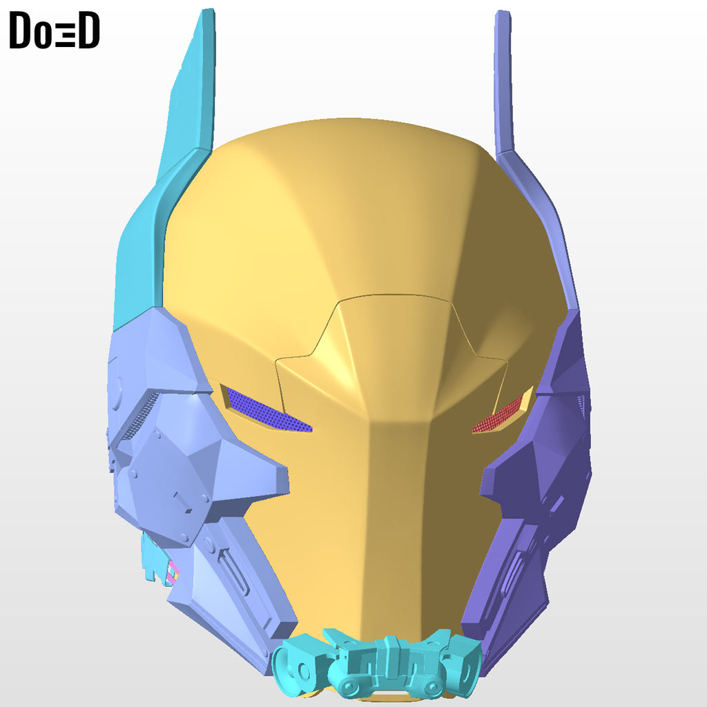 Arkham Knight Red Helmet | 3D Printable Model STL File #AKR4